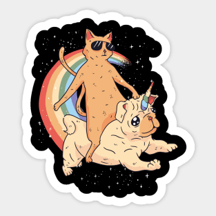 Cat Unidog Sticker